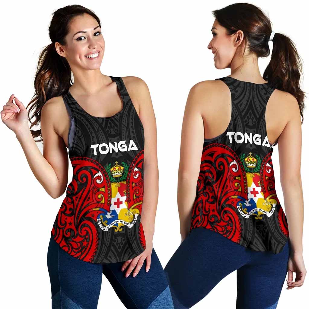 Tonga Polynesian Women Racerback Tank - Tongan Spirit