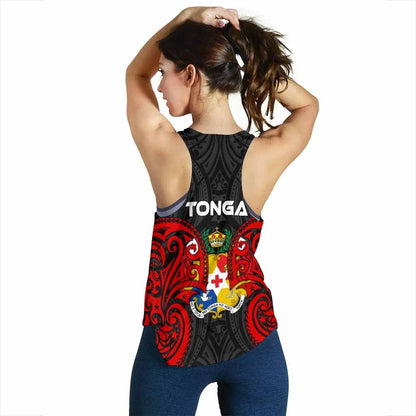 Tonga Polynesian Women Racerback Tank - Tongan Spirit