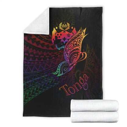 Tonga Premium Blanket - Butterfly Polynesian Style