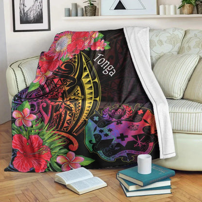 Tonga Premium Blanket - Tropical Hippie Style
