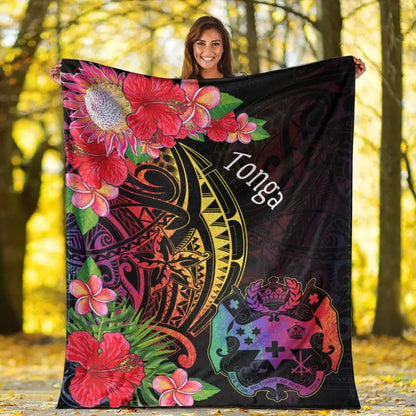 Tonga Premium Blanket - Tropical Hippie Style
