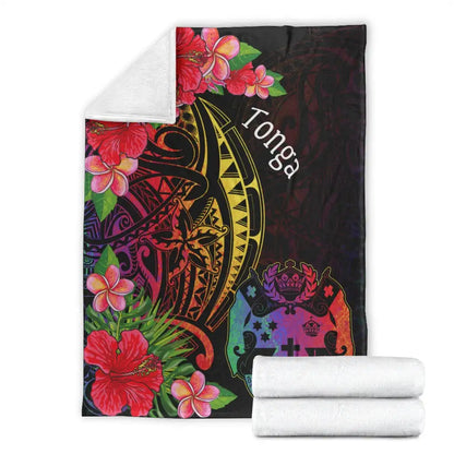 Tonga Premium Blanket - Tropical Hippie Style