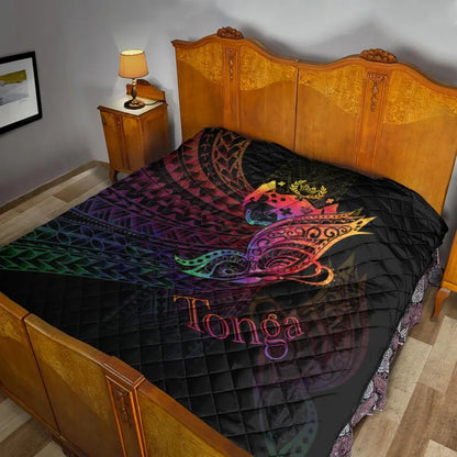 Tonga Premium Quilt - Butterfly Polynesian Style