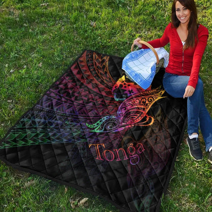Tonga Premium Quilt - Butterfly Polynesian Style