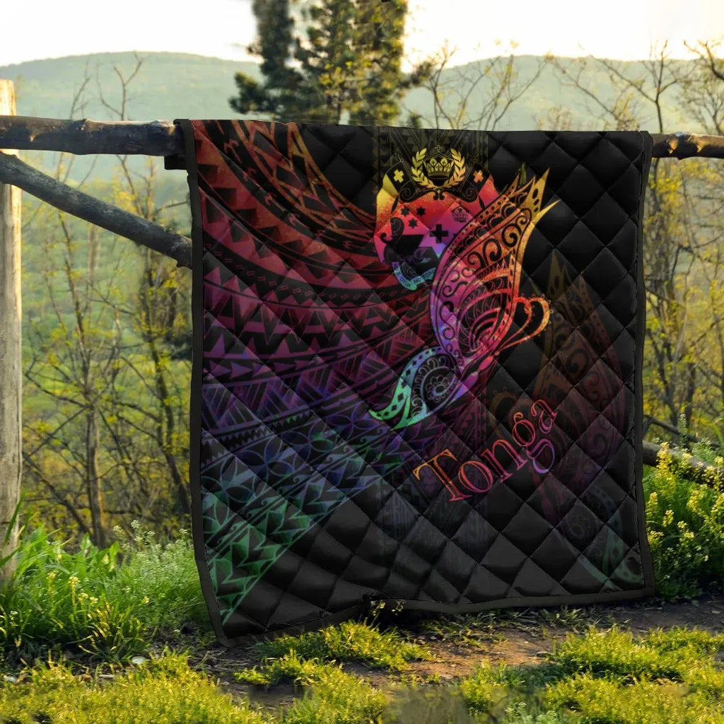 Tonga Premium Quilt - Butterfly Polynesian Style