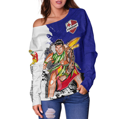 Tonga Off Shoulder Sweatshirt Pride