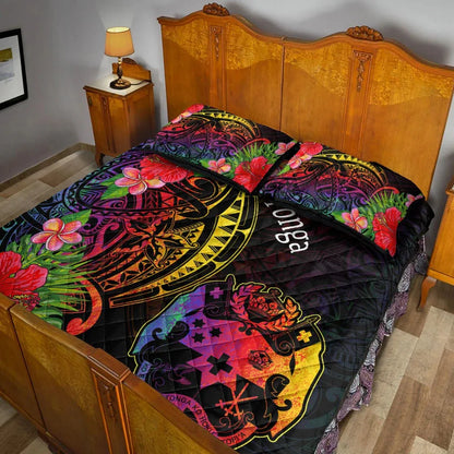 Tonga Quilt Bed Set - Tropical Hippie Style