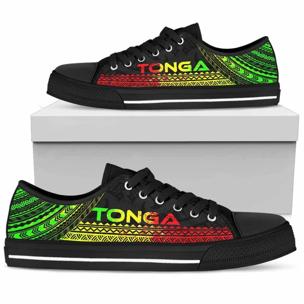 Tonga Low Top Shoes - Polynesian Reggae Chief Version