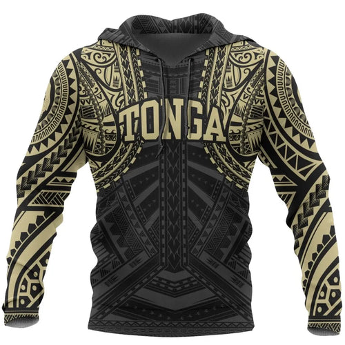 Tonga Pullover Hoodie - Tonga Polynesian Tattoo Style