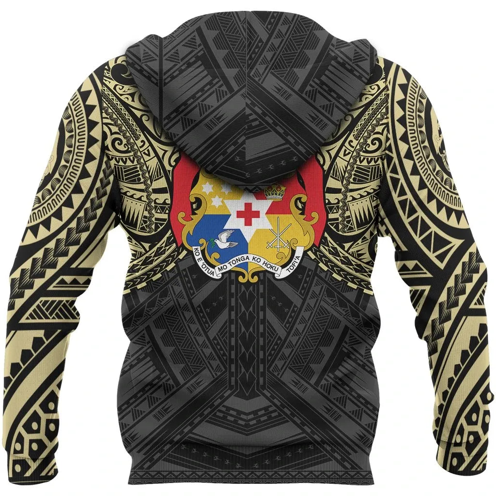 Tonga Pullover Hoodie - Tonga Polynesian Tattoo Style