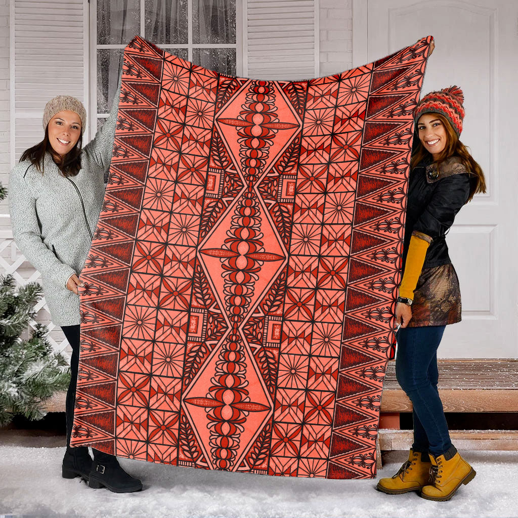 Tonga Premium Blanket Tapa Design