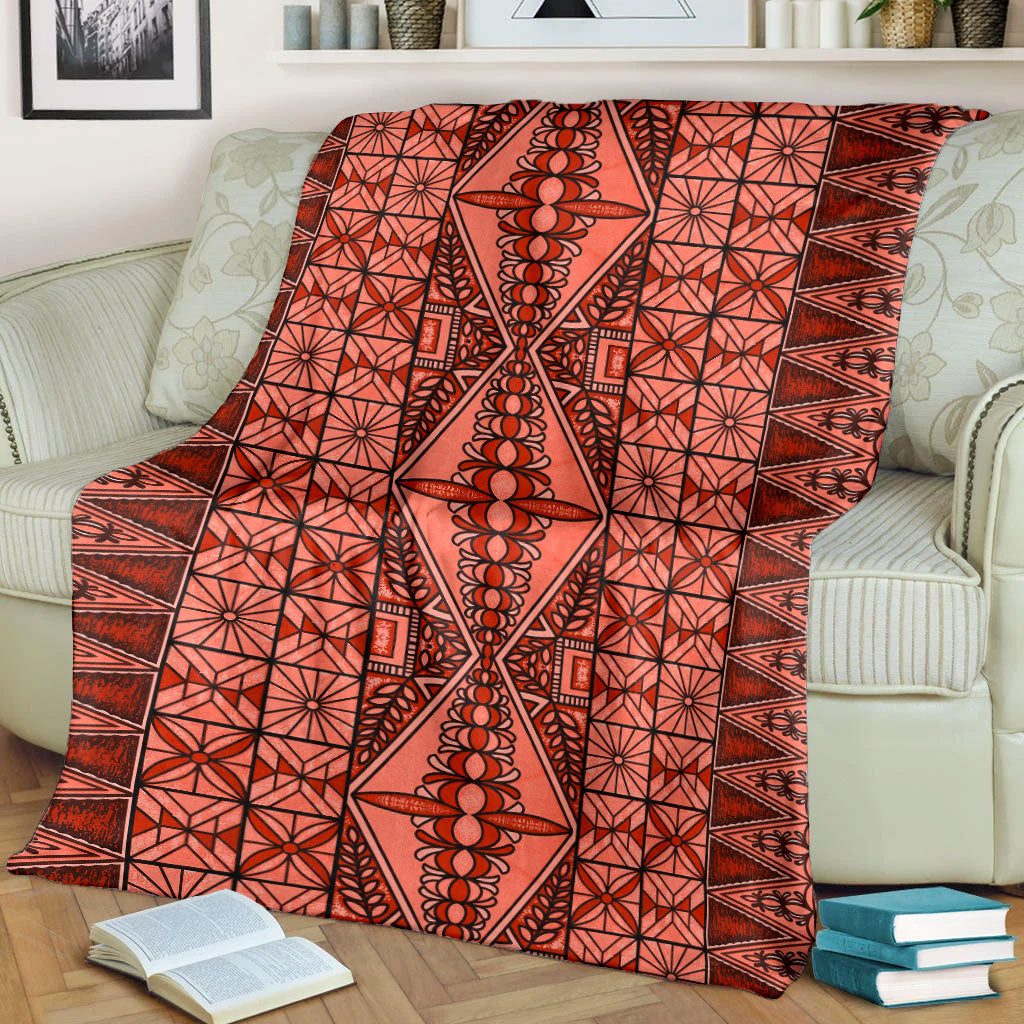 Tonga Premium Blanket Tapa Design