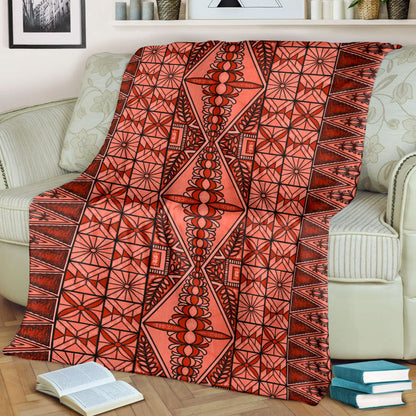 Tonga Premium Blanket Tapa Design