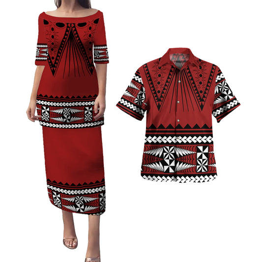 Tonga Combo Puletasi And Shirt Ngatu