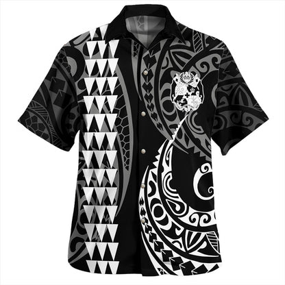 Tonga Combo Puletasi And Shirt Kakau Style White