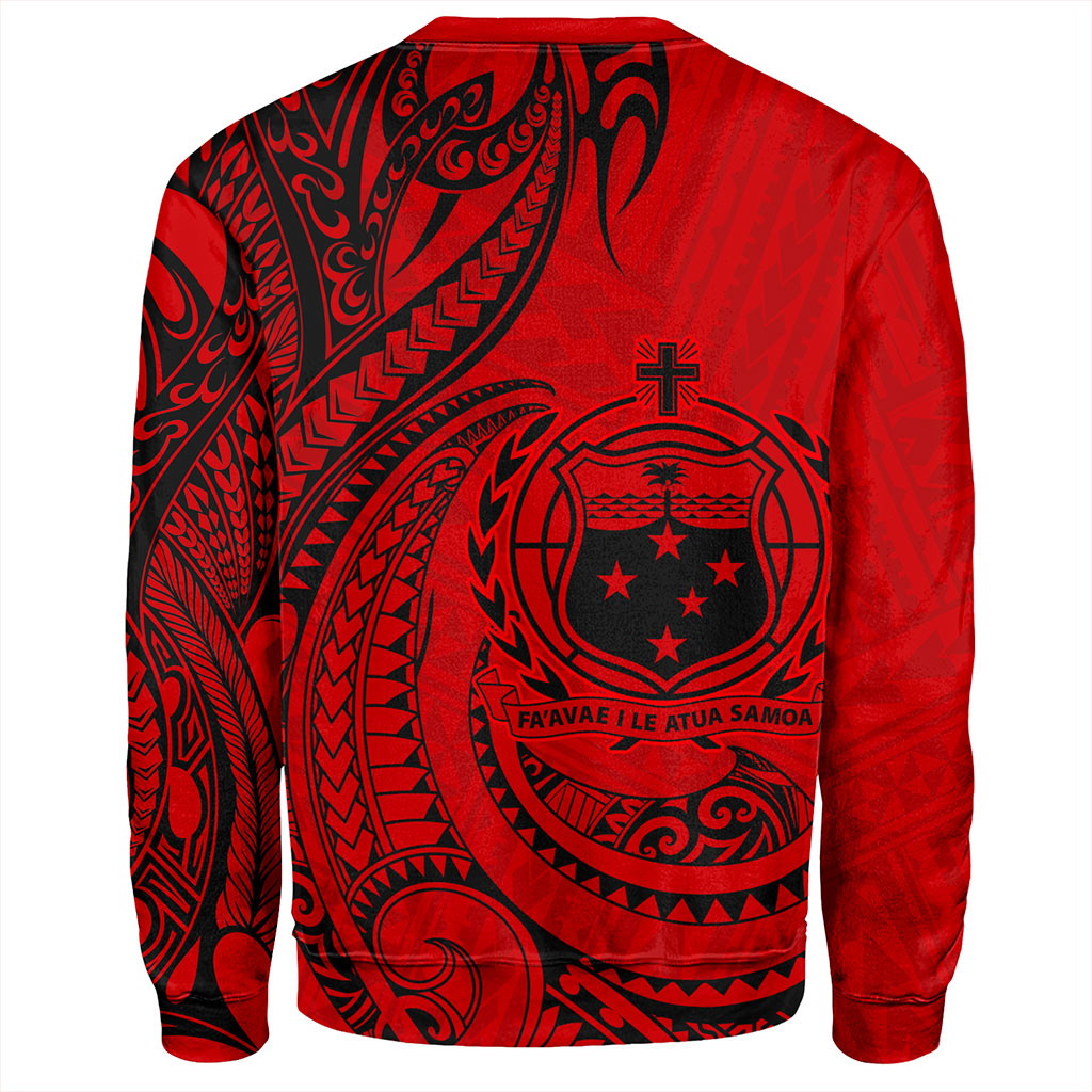 Samoa Sweatshirt Coat Of Arms Tribal Polynesian Island