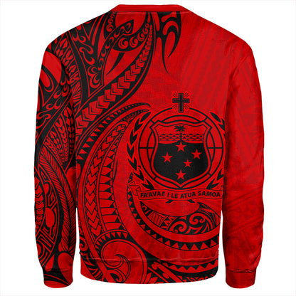 Samoa Sweatshirt Coat Of Arms Tribal Polynesian Island