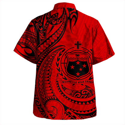 Samoa Hawaiian Shirt Coat Of Arms Tribal Polynesian Island