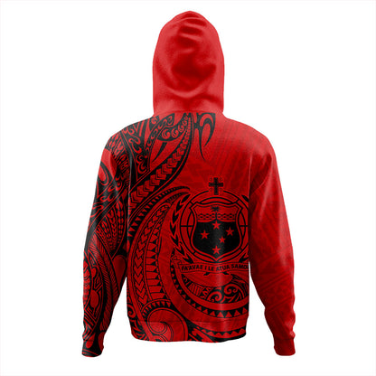 Samoa Hoodie Coat Of Arms Tribal Polynesian Island