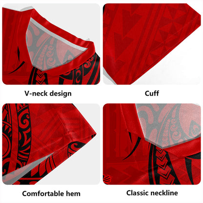 Samoa Rugby Jersey Coat Of Arms Tribal Polynesian Island