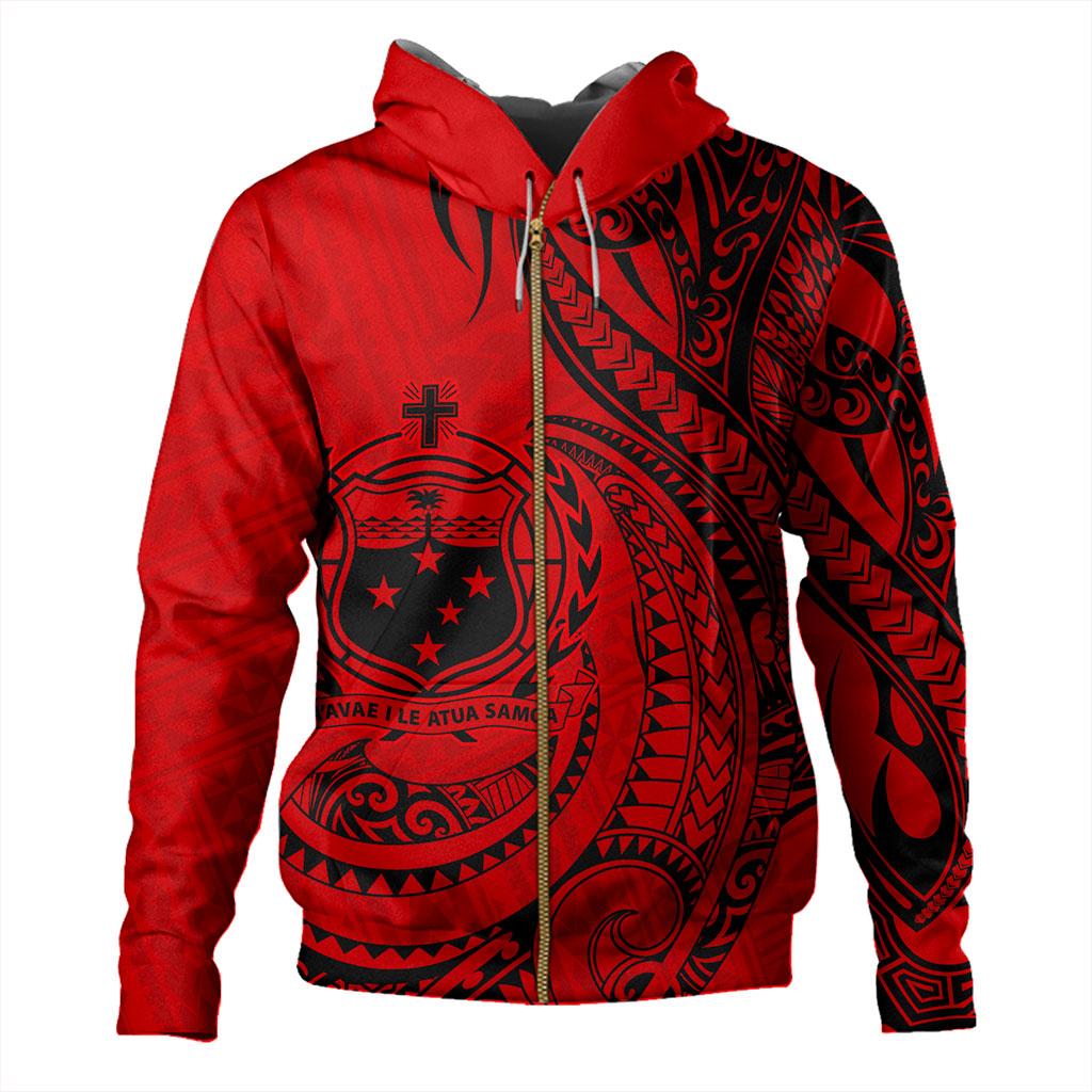 Samoa Hoodie Coat Of Arms Tribal Polynesian Island