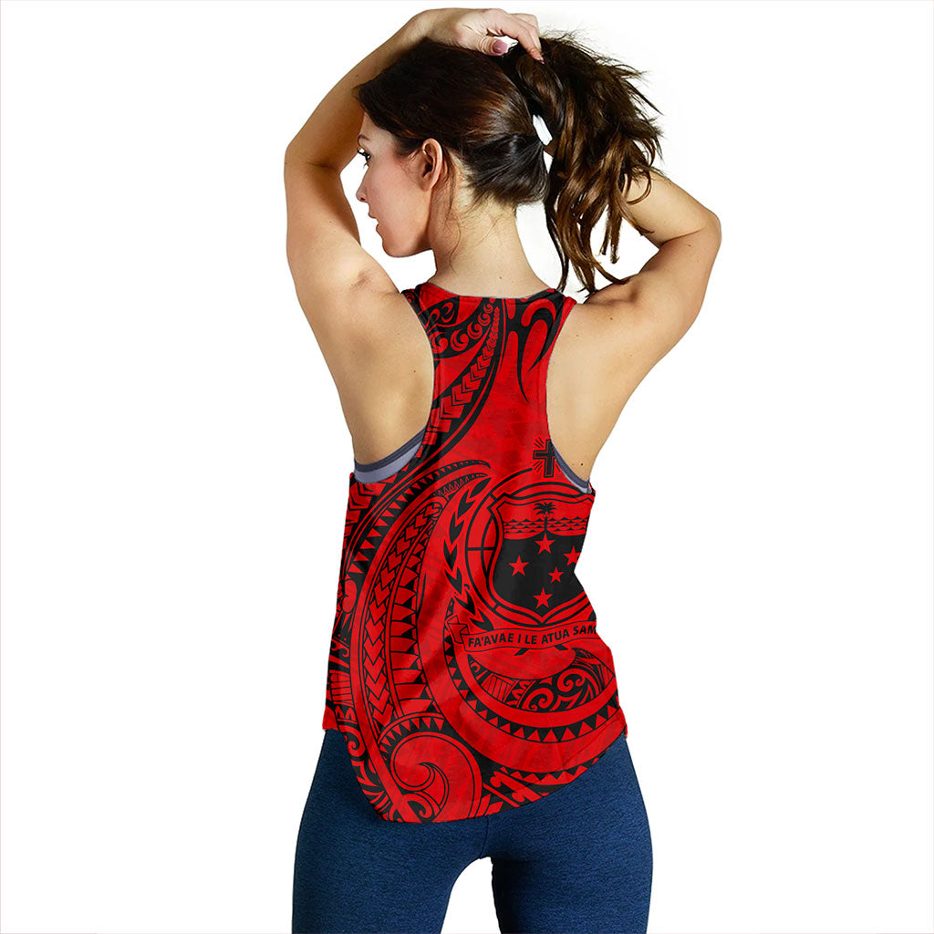 Samoa Women Tank Coat Of Arms Tribal Polynesian Island