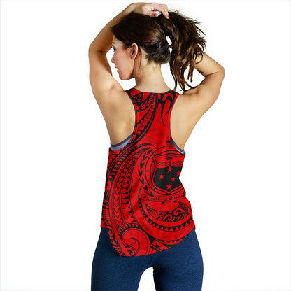 Samoa Women Tank Coat Of Arms Tribal Polynesian Island