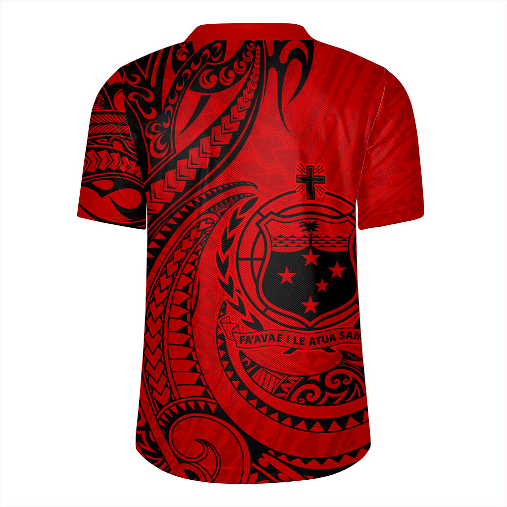 Samoa Rugby Jersey Coat Of Arms Tribal Polynesian Island
