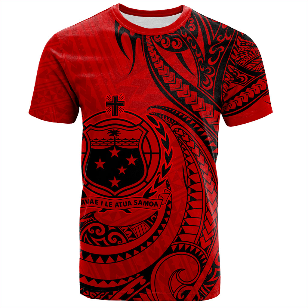Samoa T-Shirt Coat Of Arms Tribal Polynesian Island