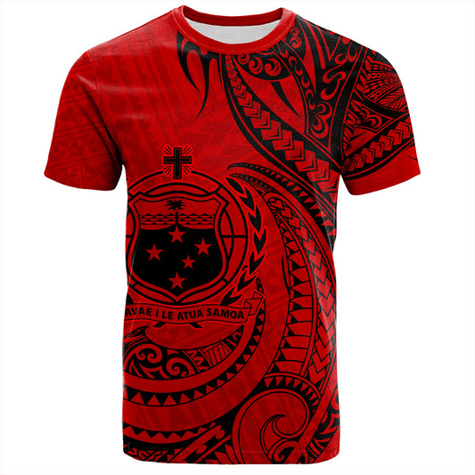 Samoa T-Shirt Coat Of Arms Tribal Polynesian Island