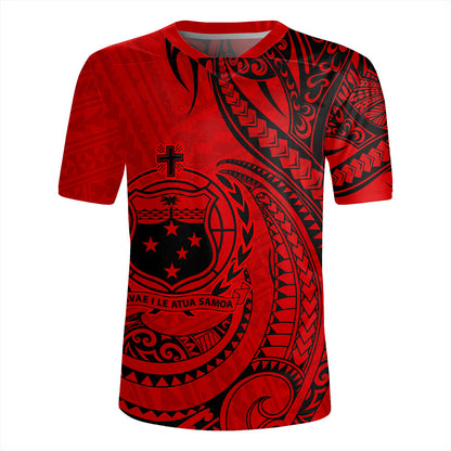 Samoa Rugby Jersey Coat Of Arms Tribal Polynesian Island
