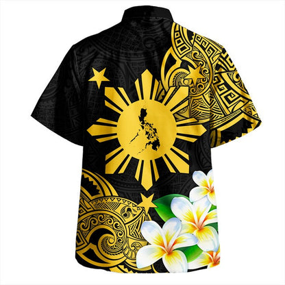 Philippines Filipinos Hawaiian Shirt Custom Tribal Lapu Lapu With Plumeria Flower