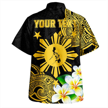 Philippines Filipinos Hawaiian Shirt Custom Tribal Lapu Lapu With Plumeria Flower