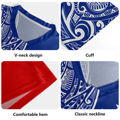 Samoa Rugby Jersey Tribal Polynesia Flag Half Concept