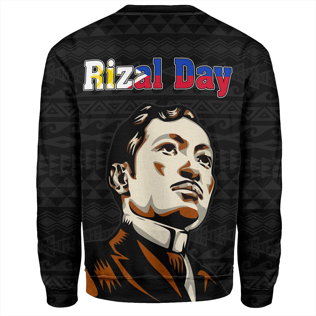 Philippines Filipinos Sweatshirt Rizal Day Tribal Crack Style