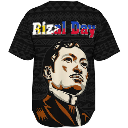 Philippines Filipinos Baseball Shirt Rizal Day Tribal Crack Style