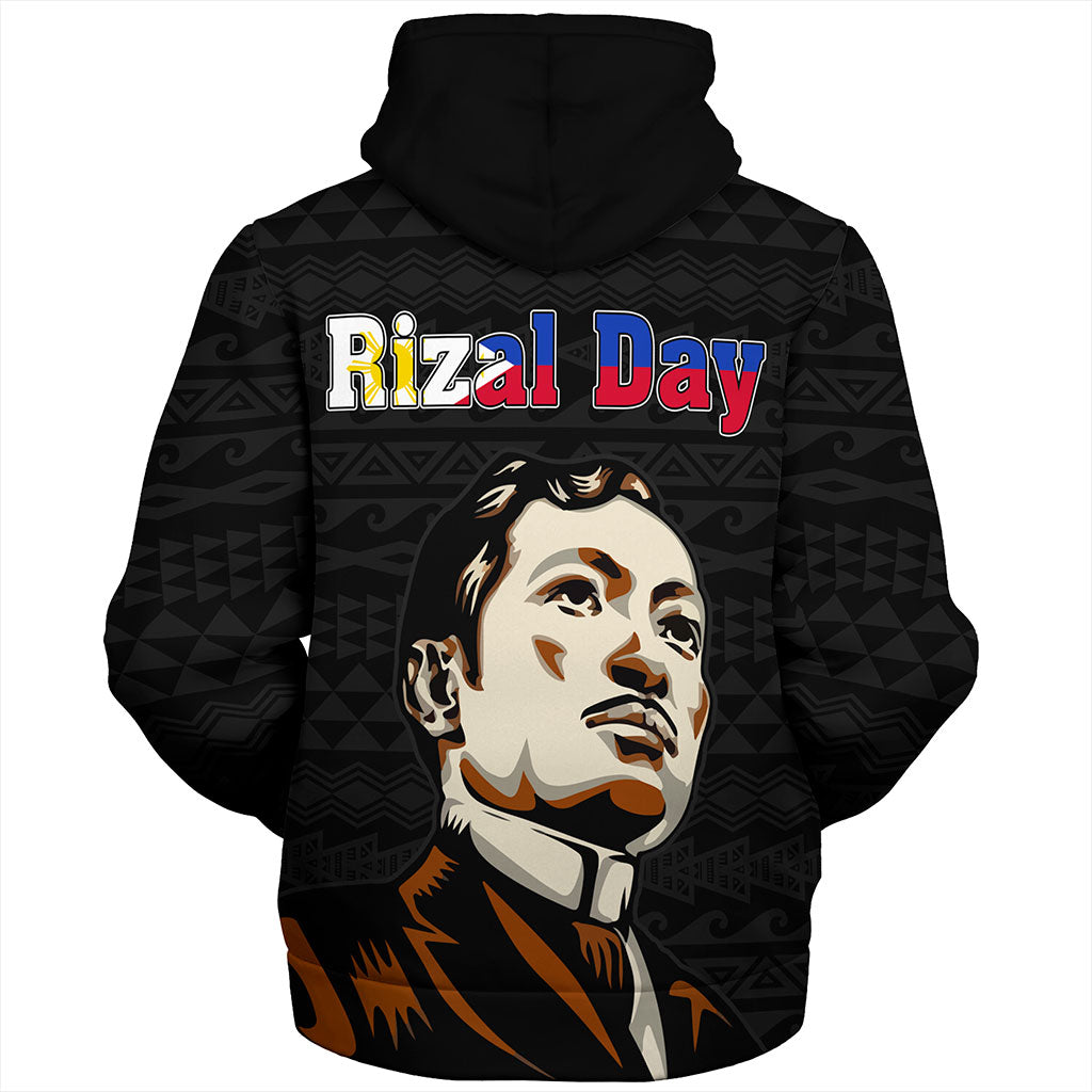 Philippines Filipinos Sherpa Hoodie Rizal Day Tribal Crack Style