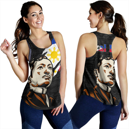 Philippines Filipinos Women Tank Rizal Day Tribal Crack Style