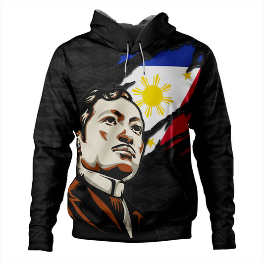 Philippines Filipinos Hoodie Rizal Day Tribal Crack Style