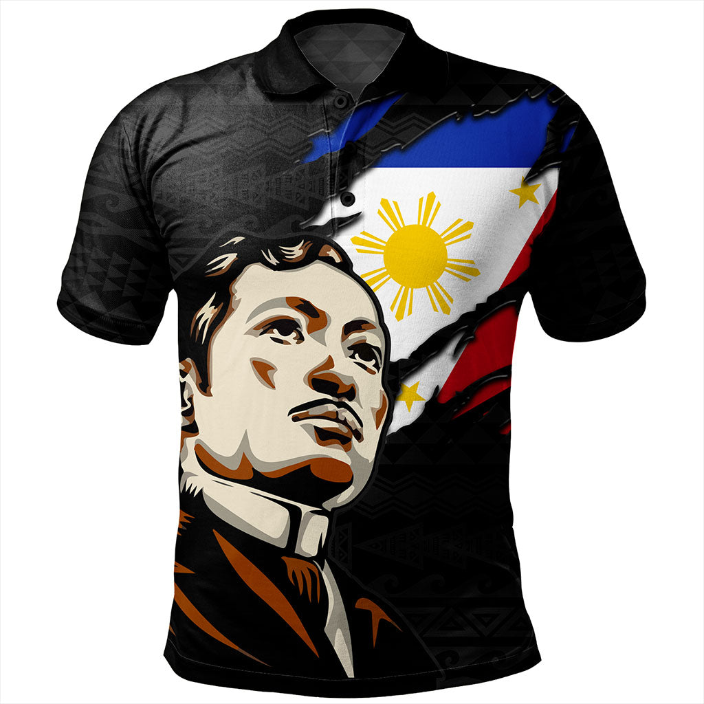 Philippines Filipinos Polo Shirt Rizal Day Tribal Crack Style