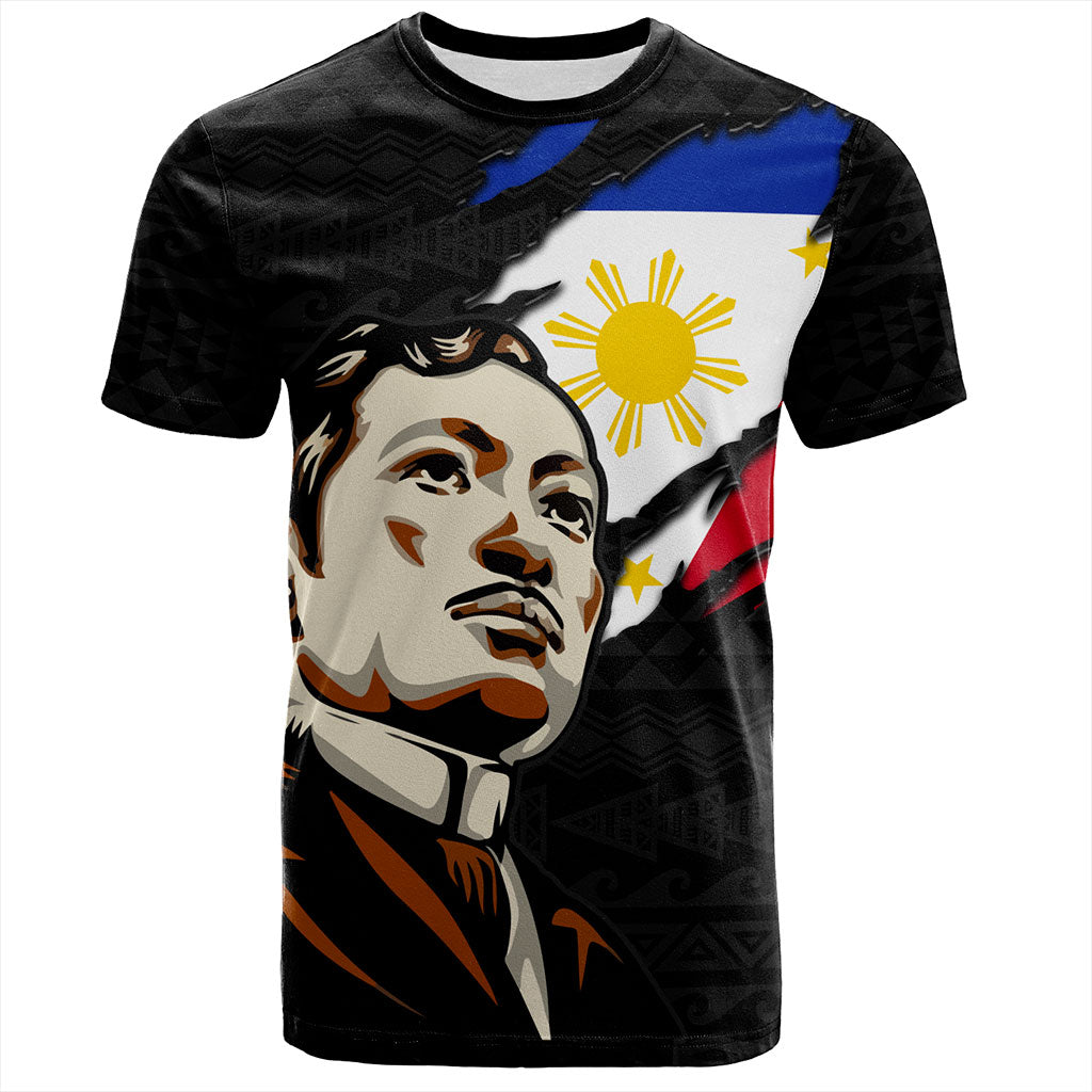 Philippines Filipinos T-Shirt Rizal Day Tribal Crack Style