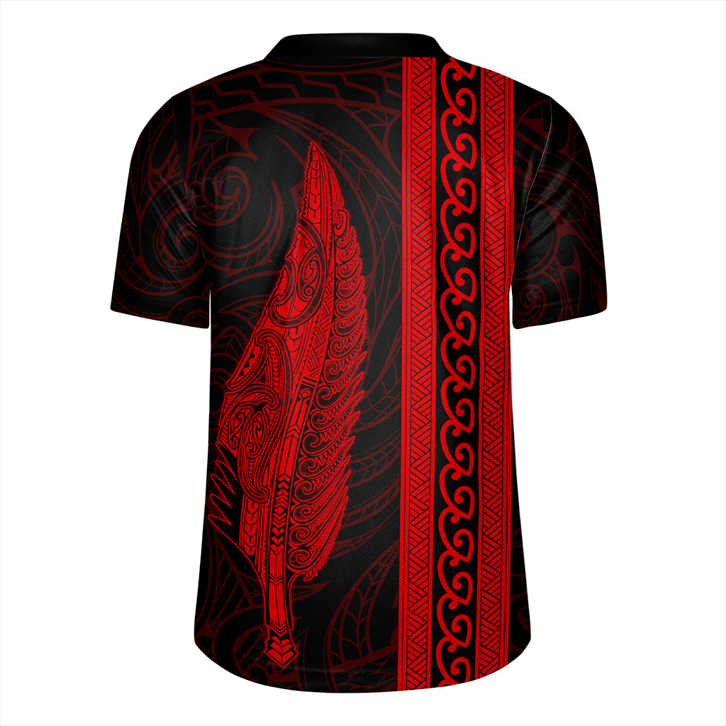 New Zealand Rugby Jersey Silver Fern Tattoo Simple Style