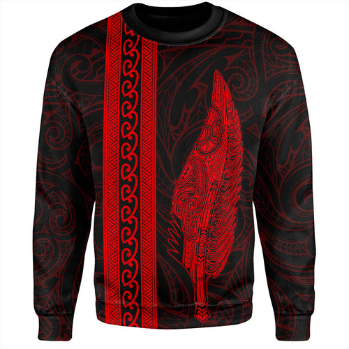 New Zealand Sweatshirt Silver Fern Tattoo Simple Style