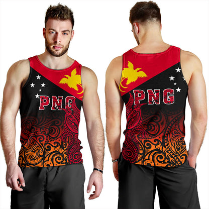 Papua New Guinea Tank Top Tribal Tattoo Bird PNG Design Gradient Style