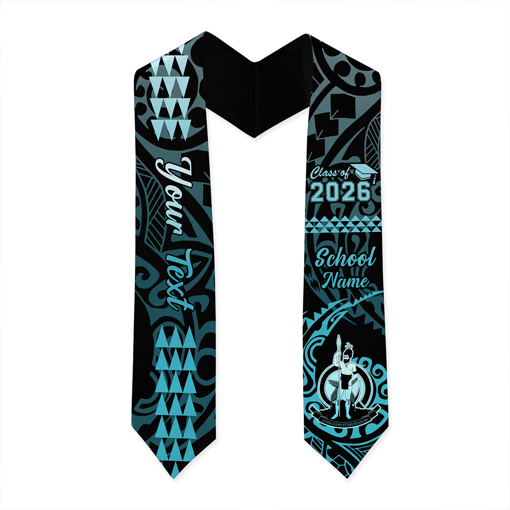 Vanuatu Graduation Stole Custom Class 2026 Tribal Kakau Style