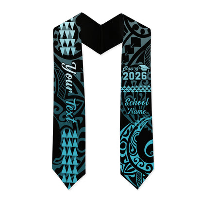 Hawaii Graduation Stole Custom Class 2026 Of Kakau Style