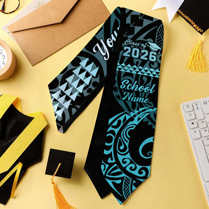 Hawaii Graduation Stole Custom Class 2026 Of Kakau Style