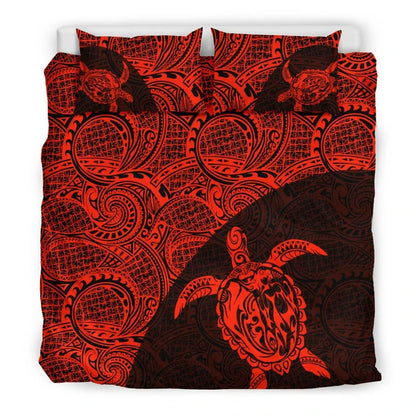 Turtle Mermaid Polynesian Duvet Cover Set 01