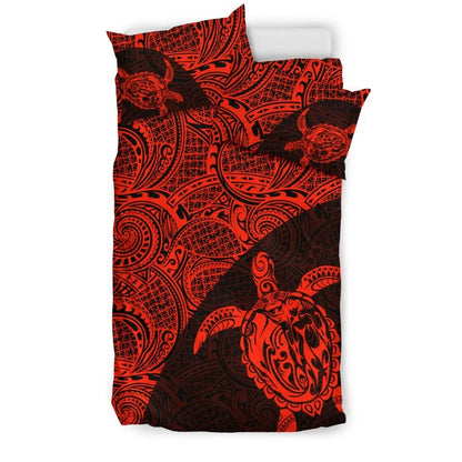 Turtle Mermaid Polynesian Duvet Cover Set 01