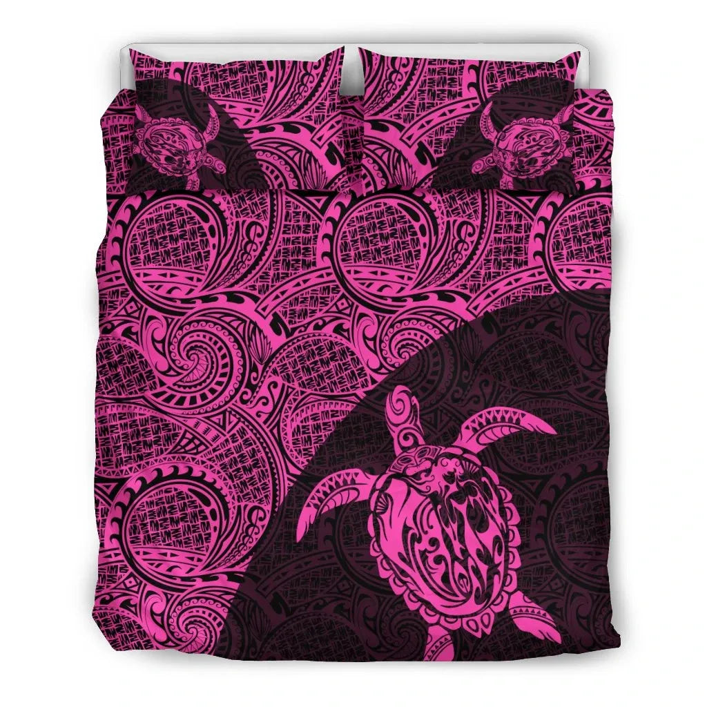 Turtle Mermaid Polynesian Duvet Cover Set 02